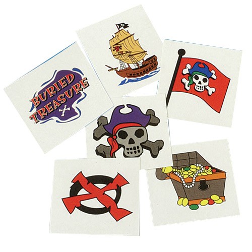 Pirate Tattoos<br>144 piece(s)